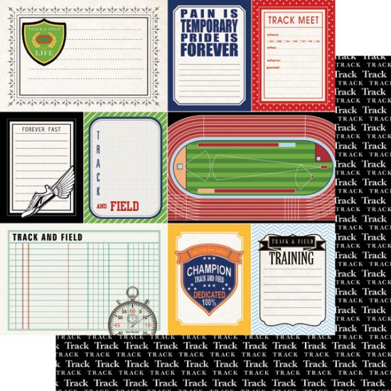 Stamping Station - Track & Field Sports Journal Paper