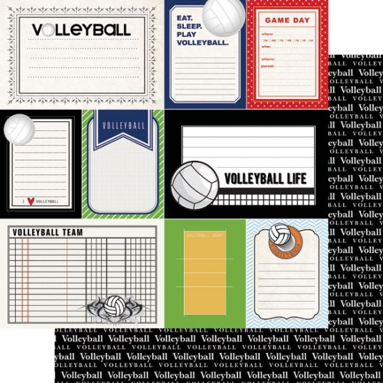 Stamping Station - Volleyball Sports Journal Paper