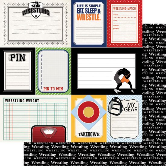 Stamping Station - Wrestling Sports Journal Paper