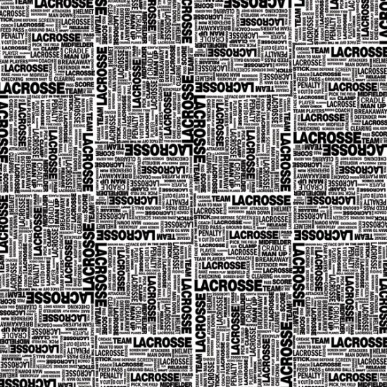 Stamping Station - Lacrosse Word Grid Paper