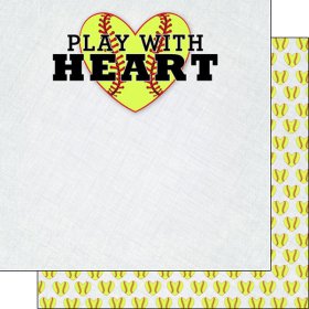 Stamping Station - Softball - Play with Heart Paper