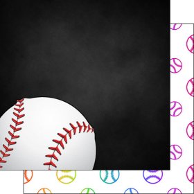 Stamping Station - Baseball Neon 2 Paper