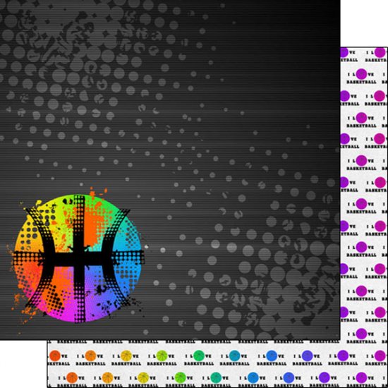 Stamping Station - Basketball Neon 3 Paper