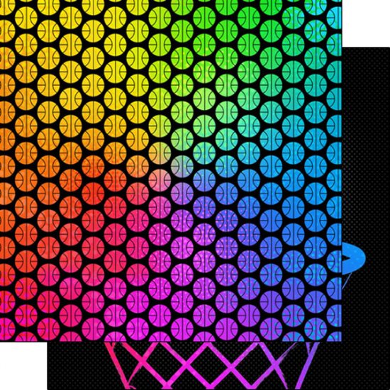 Stamping Station - Basketball Neon 4 Paper