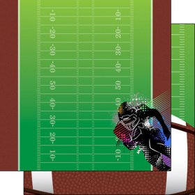 Stamping Station - Football Neon 1 Paper