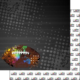 Stamping Station - Football Neon 4 Paper