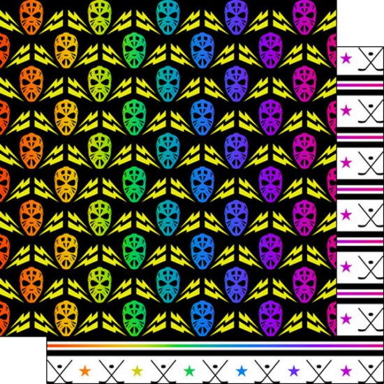 Stamping Station - Hockey Neon 4 Paper