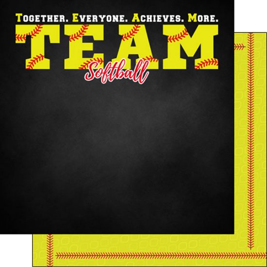 Stamping Station - Softball Neon 5 Paper