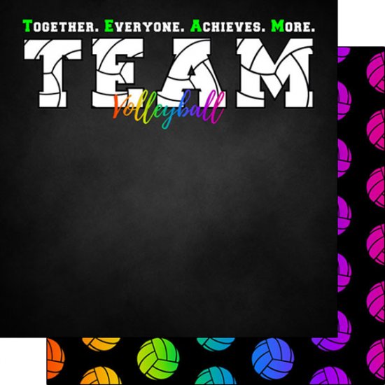 Stamping Station - Volleyball Neon 2 Paper