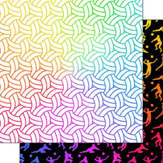 Stamping Station - Volleyball Neon 4 Paper