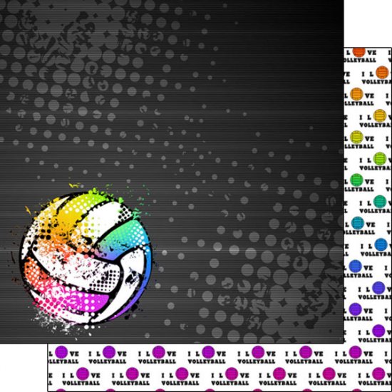 Stamping Station - Volleyball Neon 5 Paper