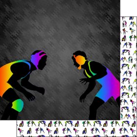 Stamping Station - Wrestling Neon 3 Paper