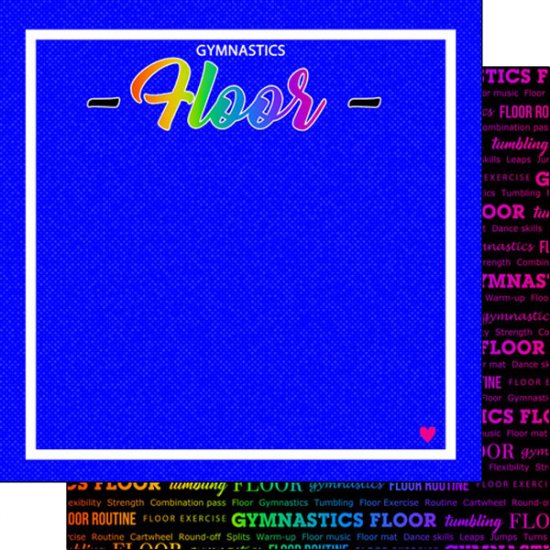 Stamping Station - Gymnastics Neon 3 Paper