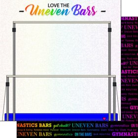 Stamping Station - Gymnastics Neon 4 Paper