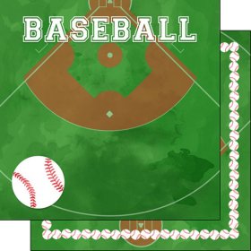 Stamping Station - Baseball Watercolor Paper