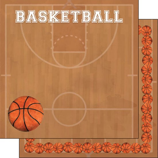 Stamping Station - Basketball Watercolor Paper