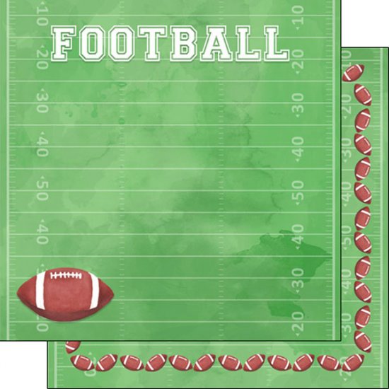 Stamping Station - Football Watercolor Paper