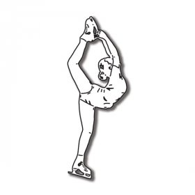 Stamping Station - Female Ice Skater #2