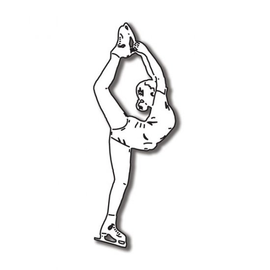 Stamping Station - Female Ice Skater #2