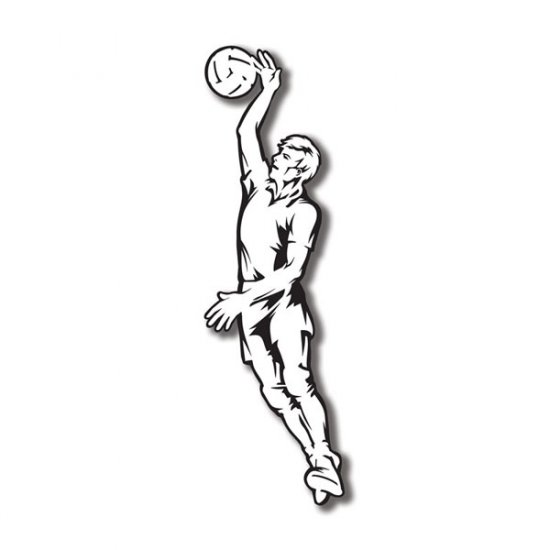 Stamping Station - Volleyball Player #1 (Boy)