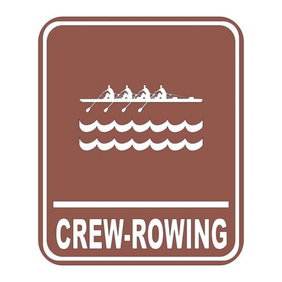 Stamping Station - Crew Rowing Sign