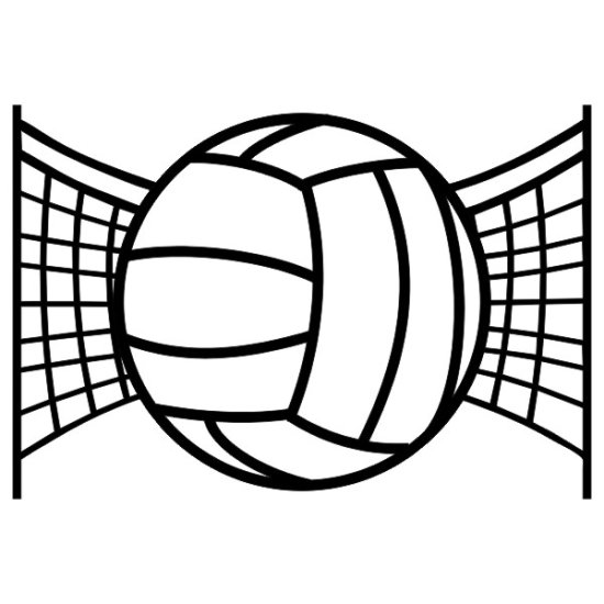 Stamping Station - Volleyball with Net Laser Cut