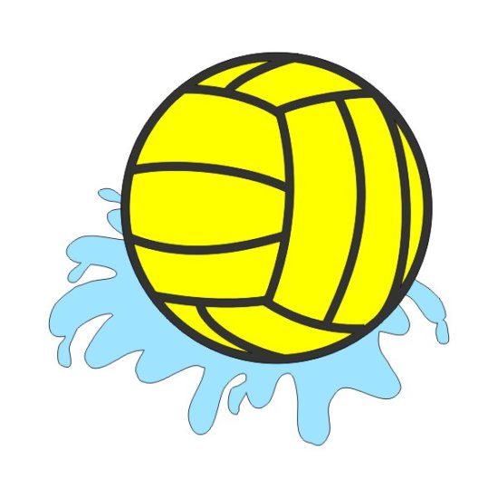 Stamping Station - Water Polo Ball with Splash Laser Cut