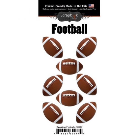 Stamping Station - Football Go Big Repeat Stickers