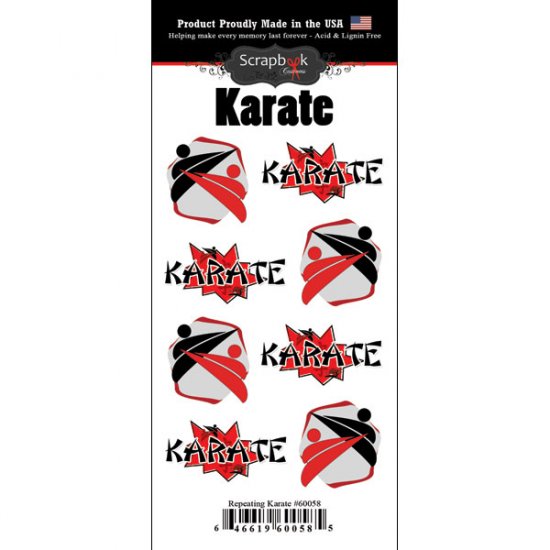 Stamping Station - Karate Go Big Repeat Stickers