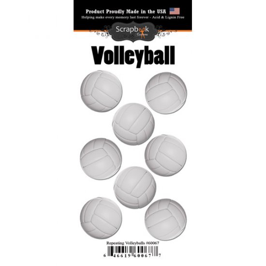 Stamping Station - Volleyball Go Big Repeat Stickers