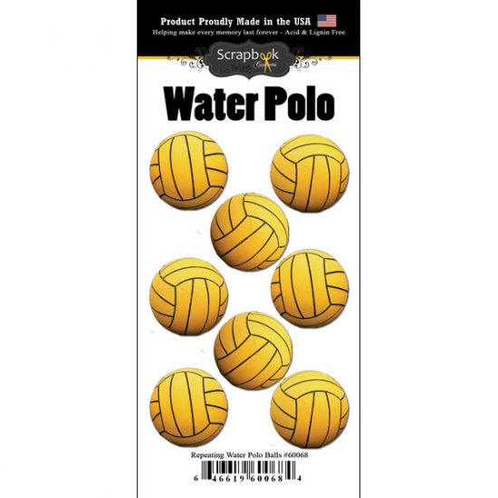 Stamping Station - Water Polo Go Big Repeat Stickers