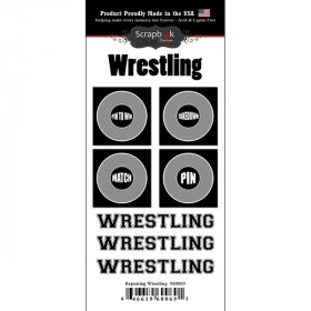 Stamping Station - Wrestling Go Big Repeat Stickers