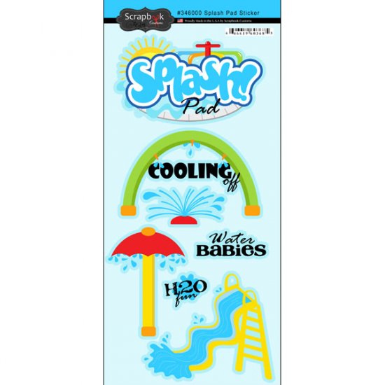 Stamping Station - Splash Pad Sticker