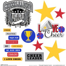 Stamping Station - Cheer Sticker Cut-Outs