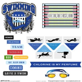 Stamping Station - Swimming Sticker Cut-Outs