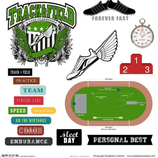 Stamping Station - Track Sticker Cut-Outs