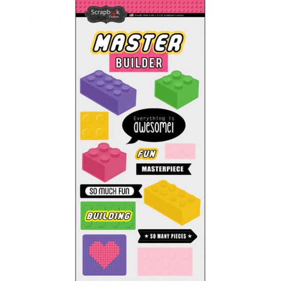 Stamping Station - Building Blocks Girls Sticker