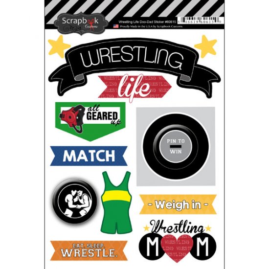 Stamping Station - Wrestling Doo Dad Stickers