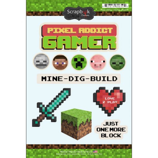 Stamping Station - Pixel Addict Stickers