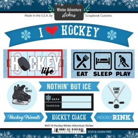 Stamping Station - Hockey Winter Adventure Stickers