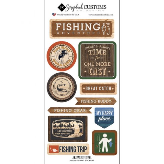 Stamping Station - Life is Better Fishing Stickers