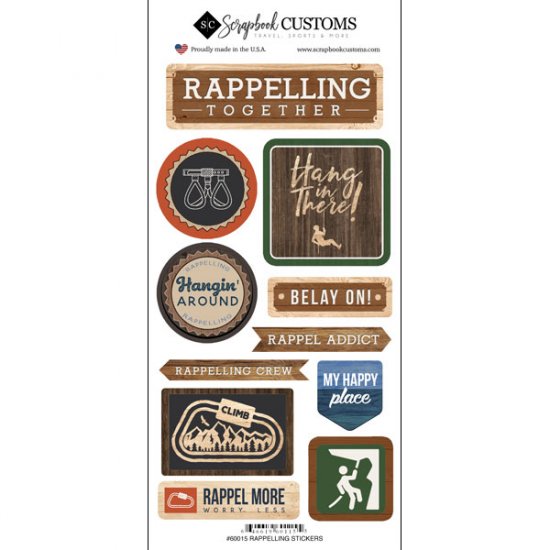 Stamping Station - Life is Better Rappelling Stickers