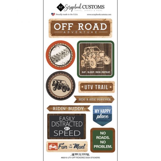 Stamping Station - Life is Better Off Roading Stickers