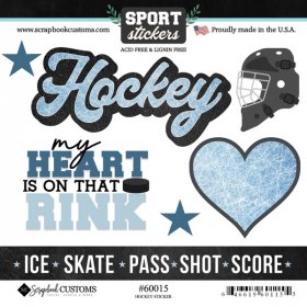 Stamping Station - Hockey Love Stickers