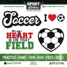 Stamping Station - Soccer Love Stickers