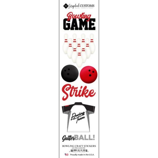 Stamping Station - Bowling Craft Sticker