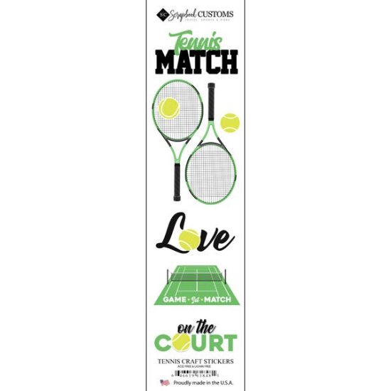 Stamping Station - Tennis Craft Sticker