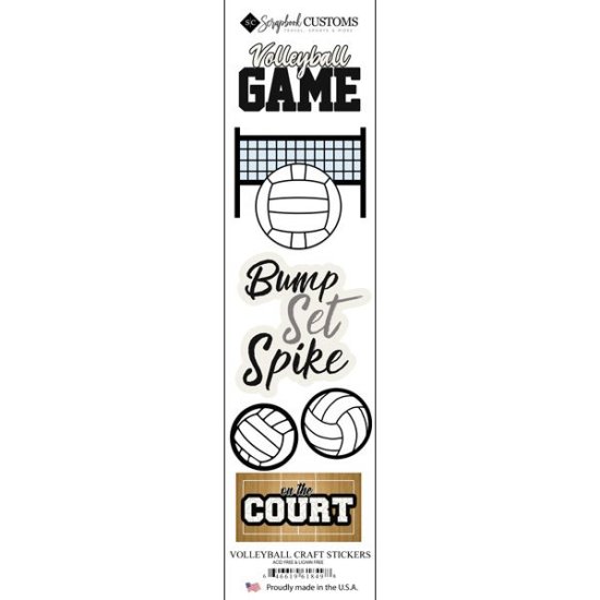 Stamping Station - Volleyball Craft Sticker