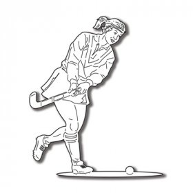 Stamping Station - Field Hockey Girl #1