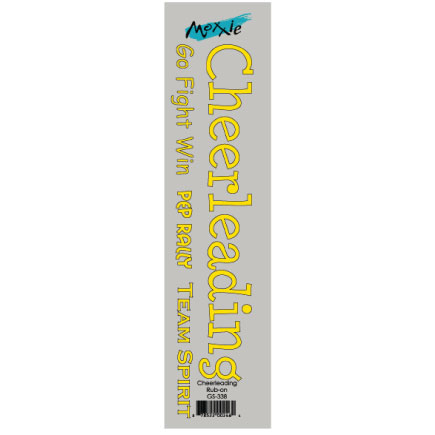 Moxxie - Cheerleading Title Rub-on (Gold)